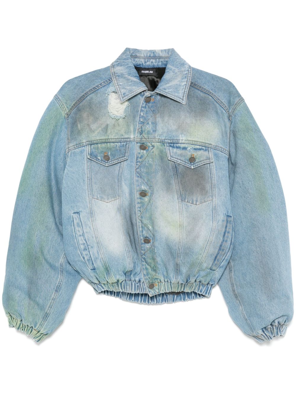 Denim bomber jacket - Blue