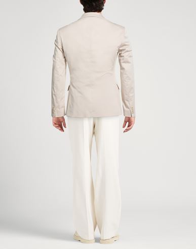 Man Blazer Beige Size L Cotton, Elastane