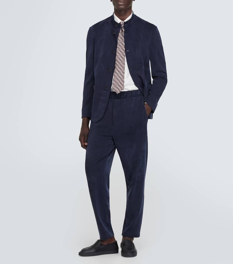 Jersey straight pants