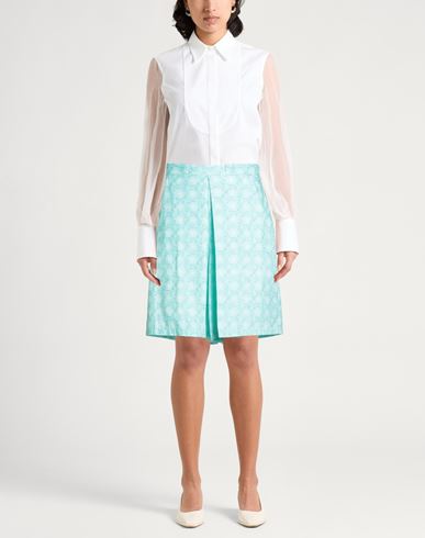 Woman Shorts & Bermuda Shorts Turquoise Size 4 Cotton