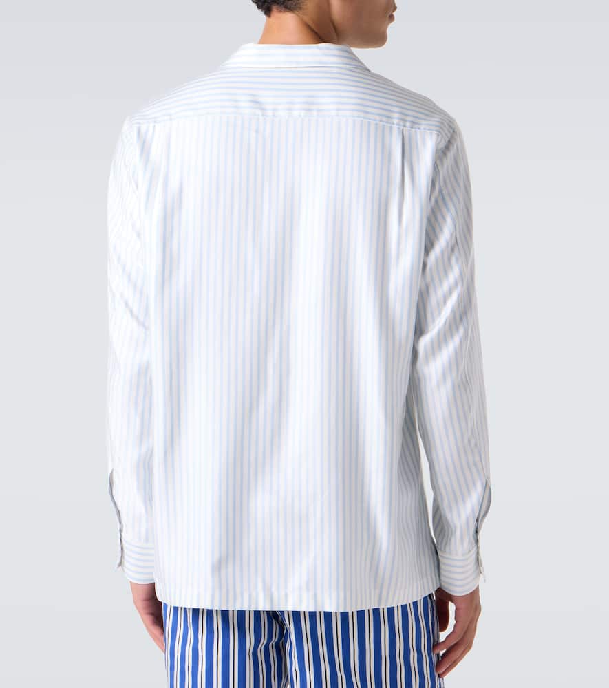 Striped silk shirt