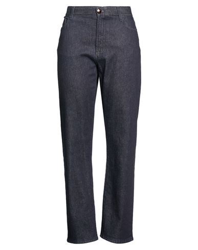 Woman Jeans Navy Size 12 Cotton, Cashmere, Elastane