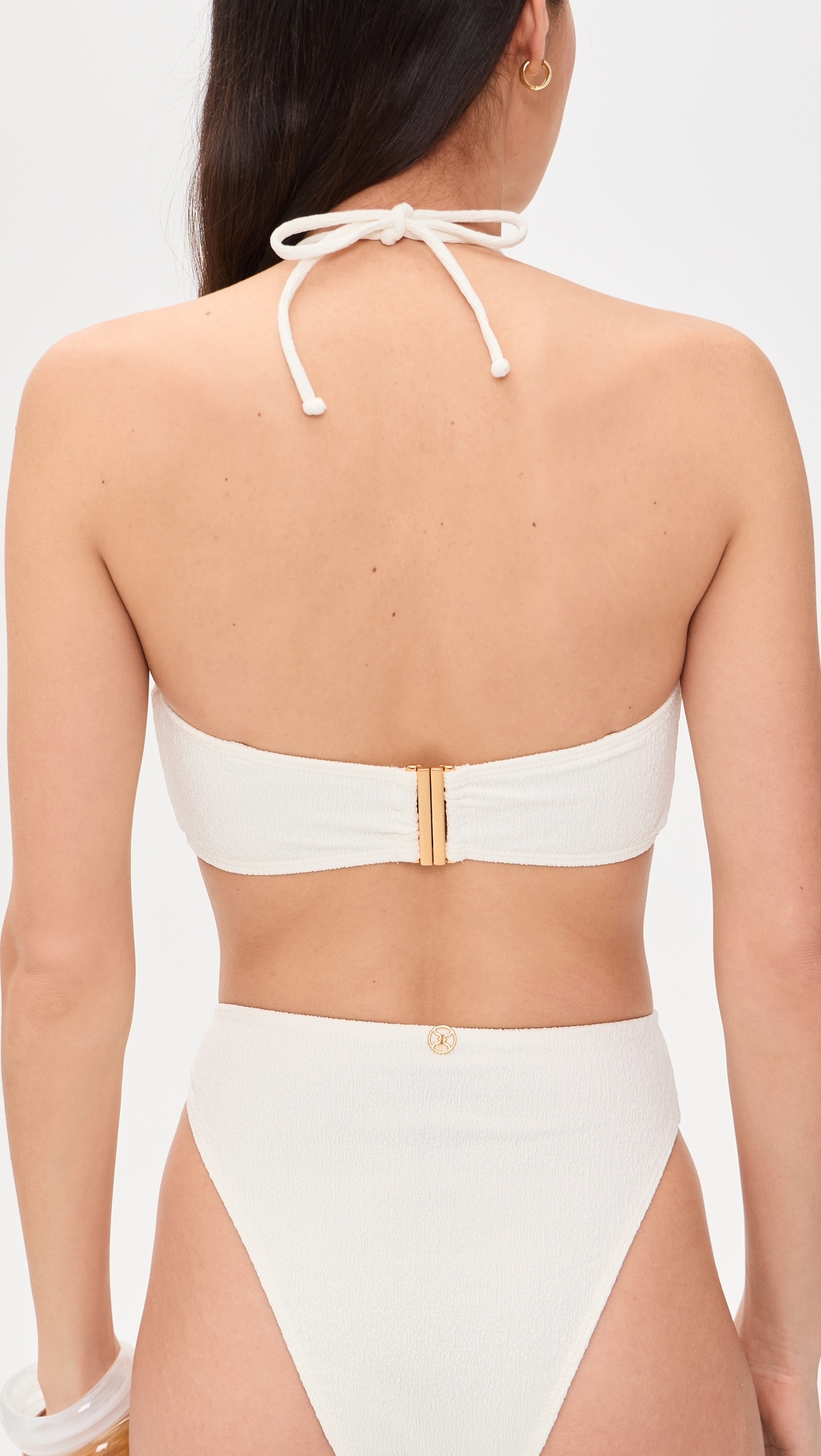 Petra Bandeau Bikini Top White