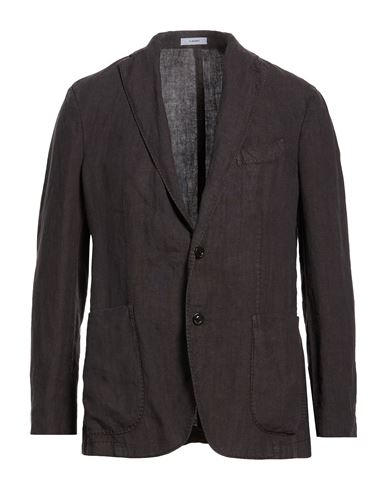 Man Blazer Dark brown Size 40 Linen