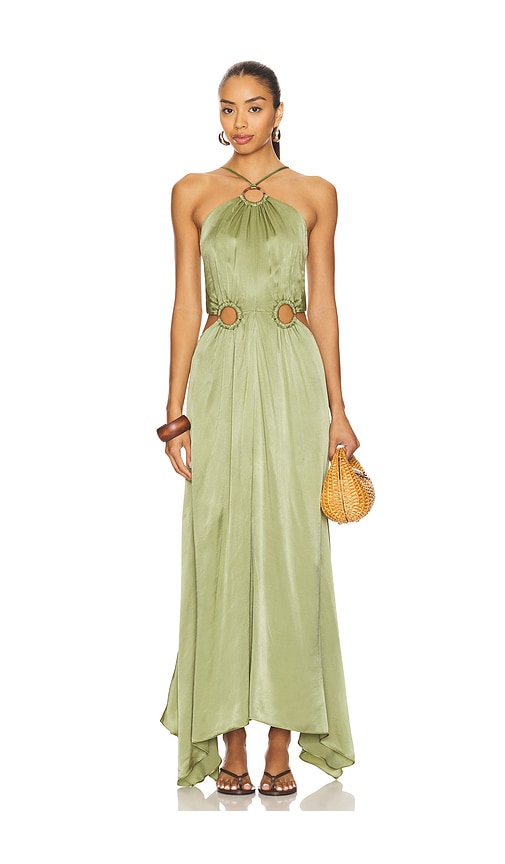 ELLIATT x REVOLVE Visitant Maxi Dress in Sage.  XS. Also in
