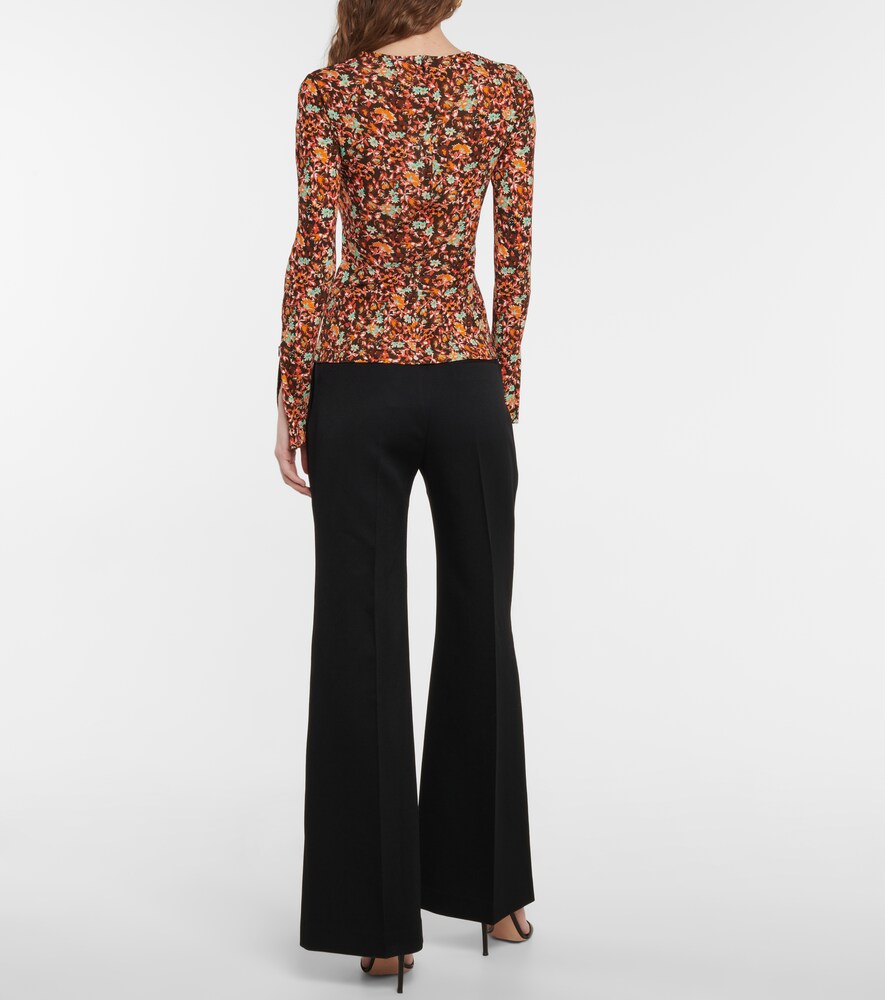 Floral cutout top