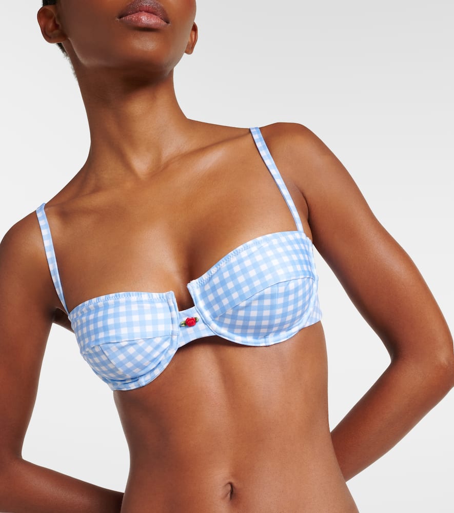 Esme gingham bikini top