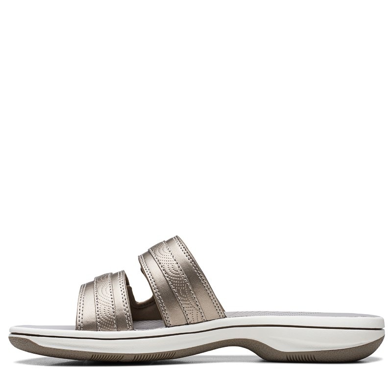 Women's Breeze Piper Slide Sandals (Pewter Fabric)