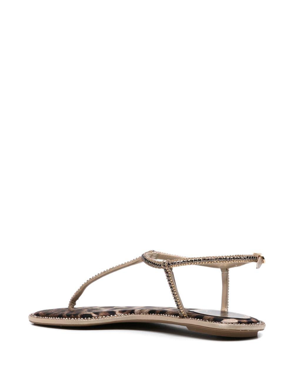 Rene' Caovilla - Sandales plates en cuir Diana