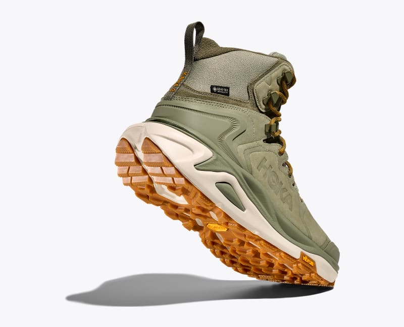 HOKA Men's Kaha 3 GTX Shoes in Sea Moss/Oat Milk