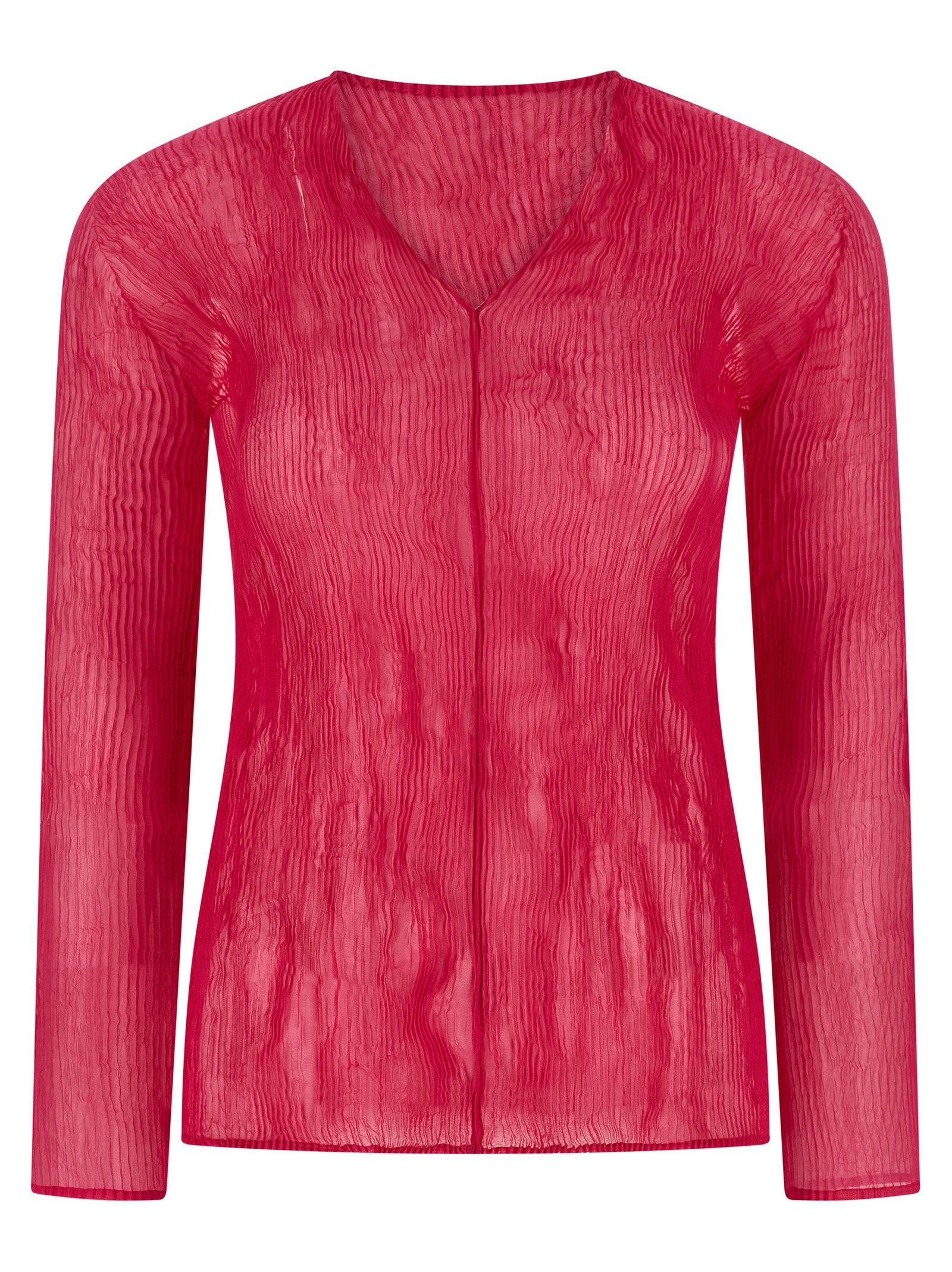 Chiffon Twist 1 Blouse — Red