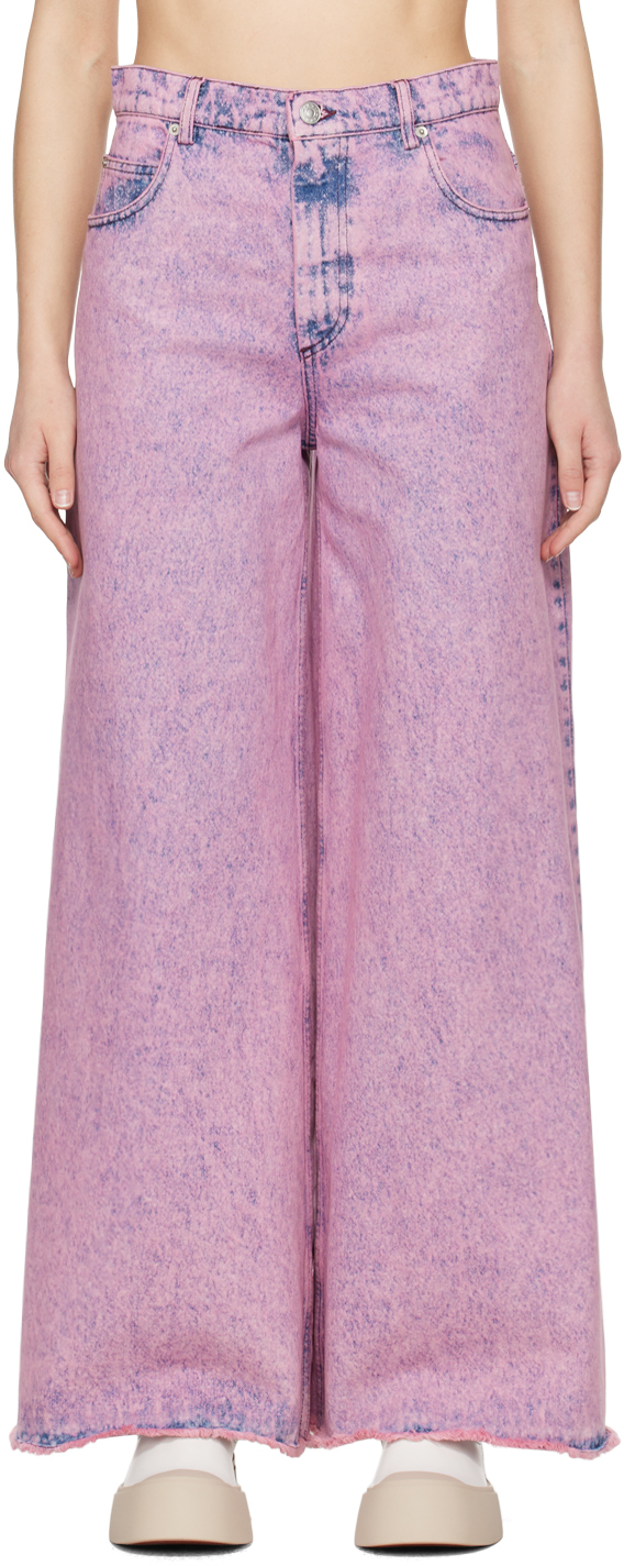 Marni Pink Flared Jeans