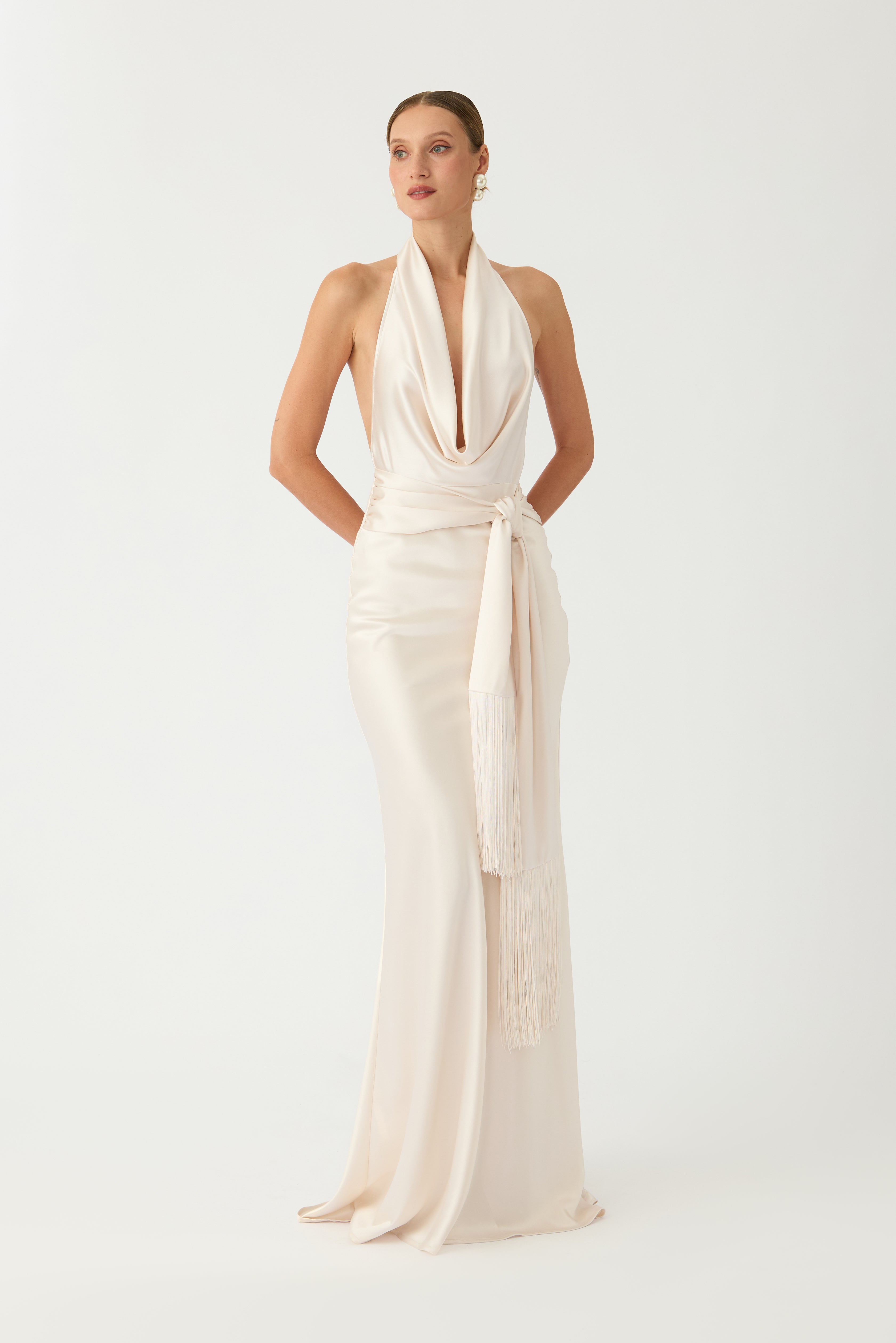 Sabina Satin Gown