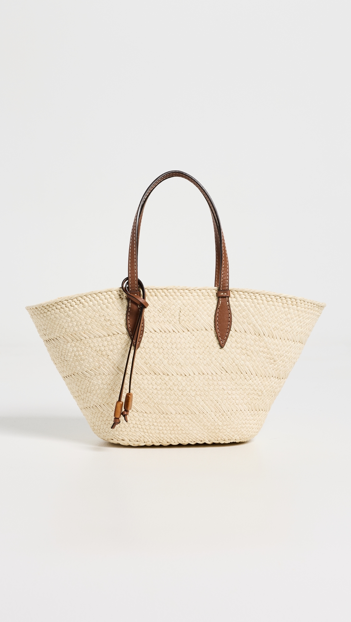 The Small Trapeze Basket Tote Natural/Cognac One Size