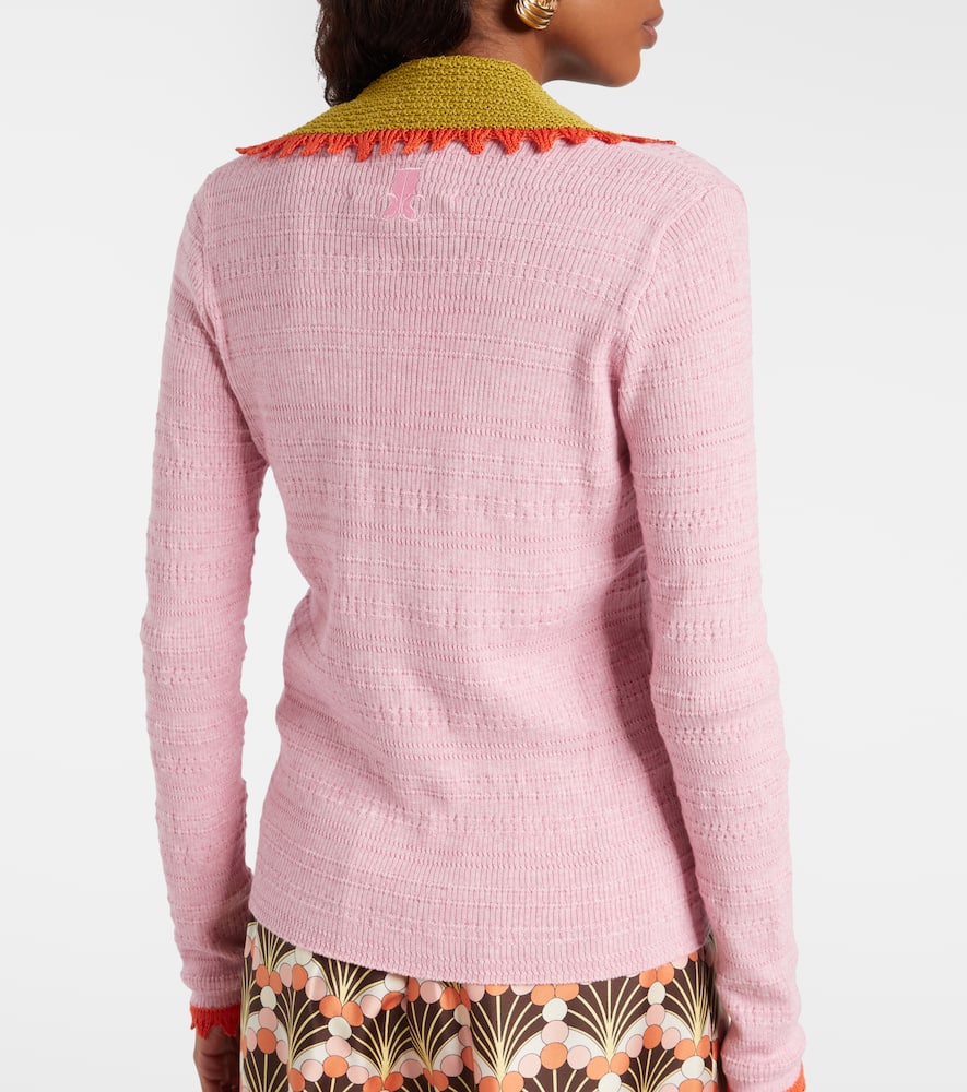 Picket cotton and wool sweater