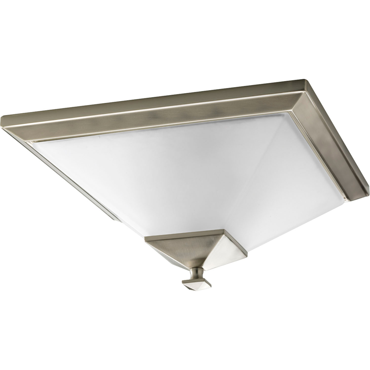 Brushed Nickel Two Light Close-to-Ceiling from the Clifton Heights Collection