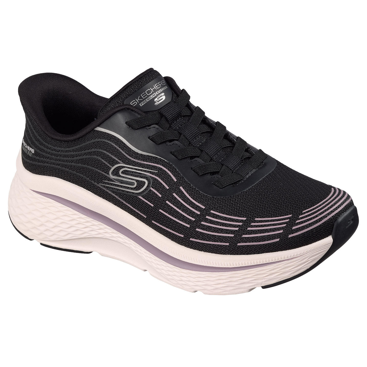 WOMEN'S SWIFT-FIT SNEAKER - BLACK 11:-