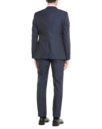 Man Suit Blue Size 36 Polyester, Wool