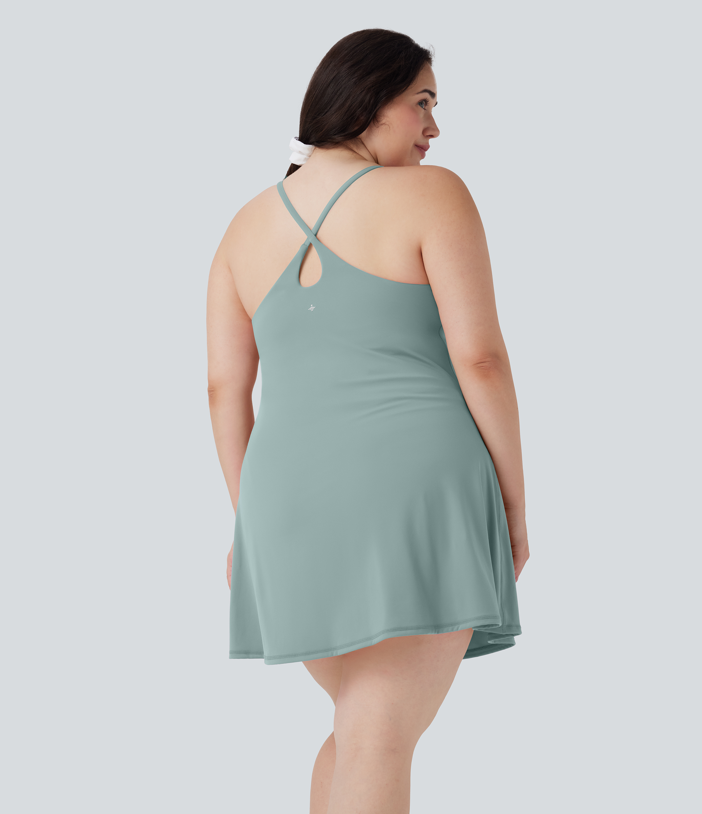 SoftlyZero™ Plush Active Plus Size Dress-Longer Length-Easy Peezy Edition Workout Dress - Ether