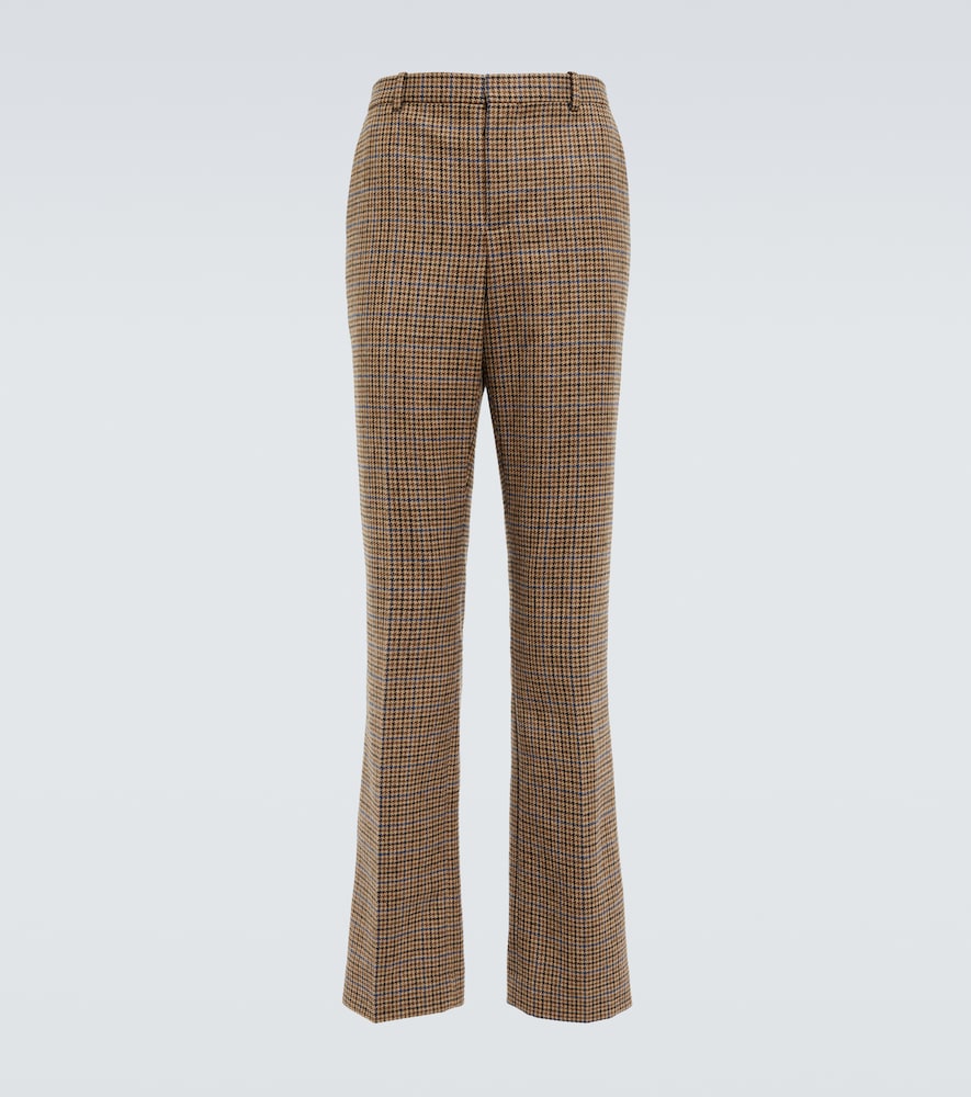 X Howl's Moving Castle checked high-rise wool pants
