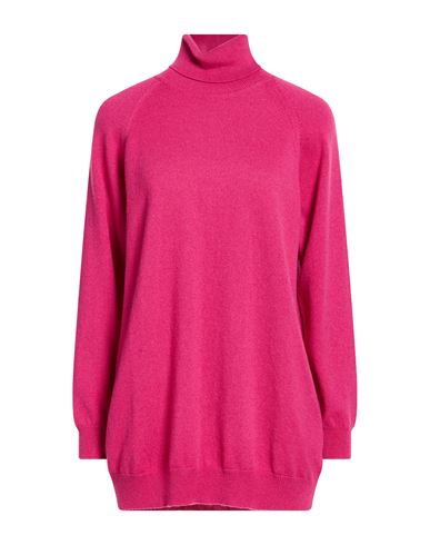 Woman Turtleneck Magenta Size XL Cashmere