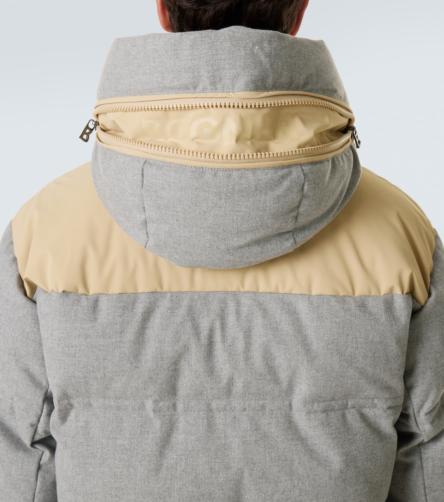 Wali hooded down ski jacket