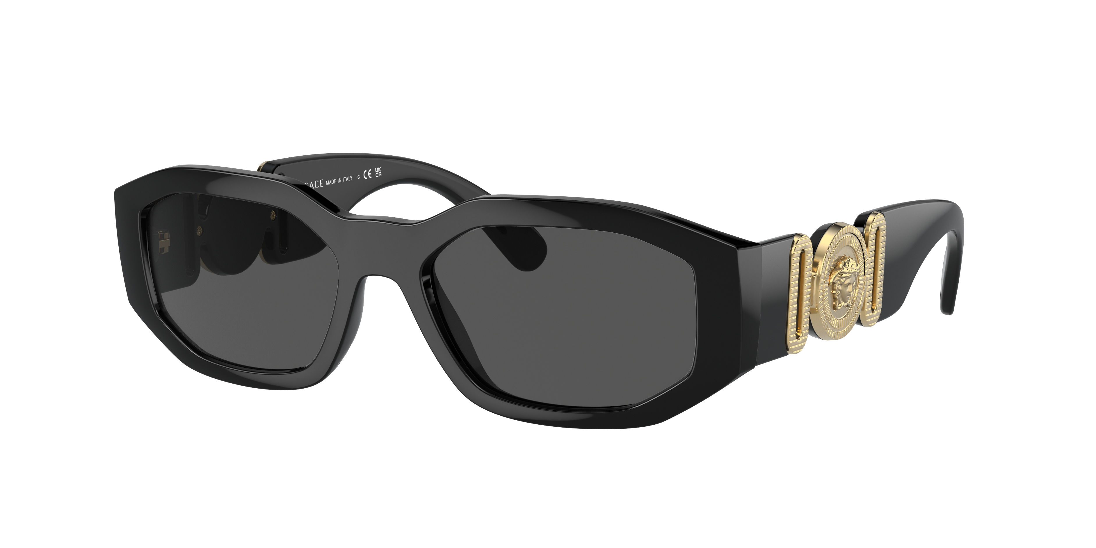 Versace Man Sunglass VE4361 Biggie - Frame color: Havana, Lens color: Dark Grey