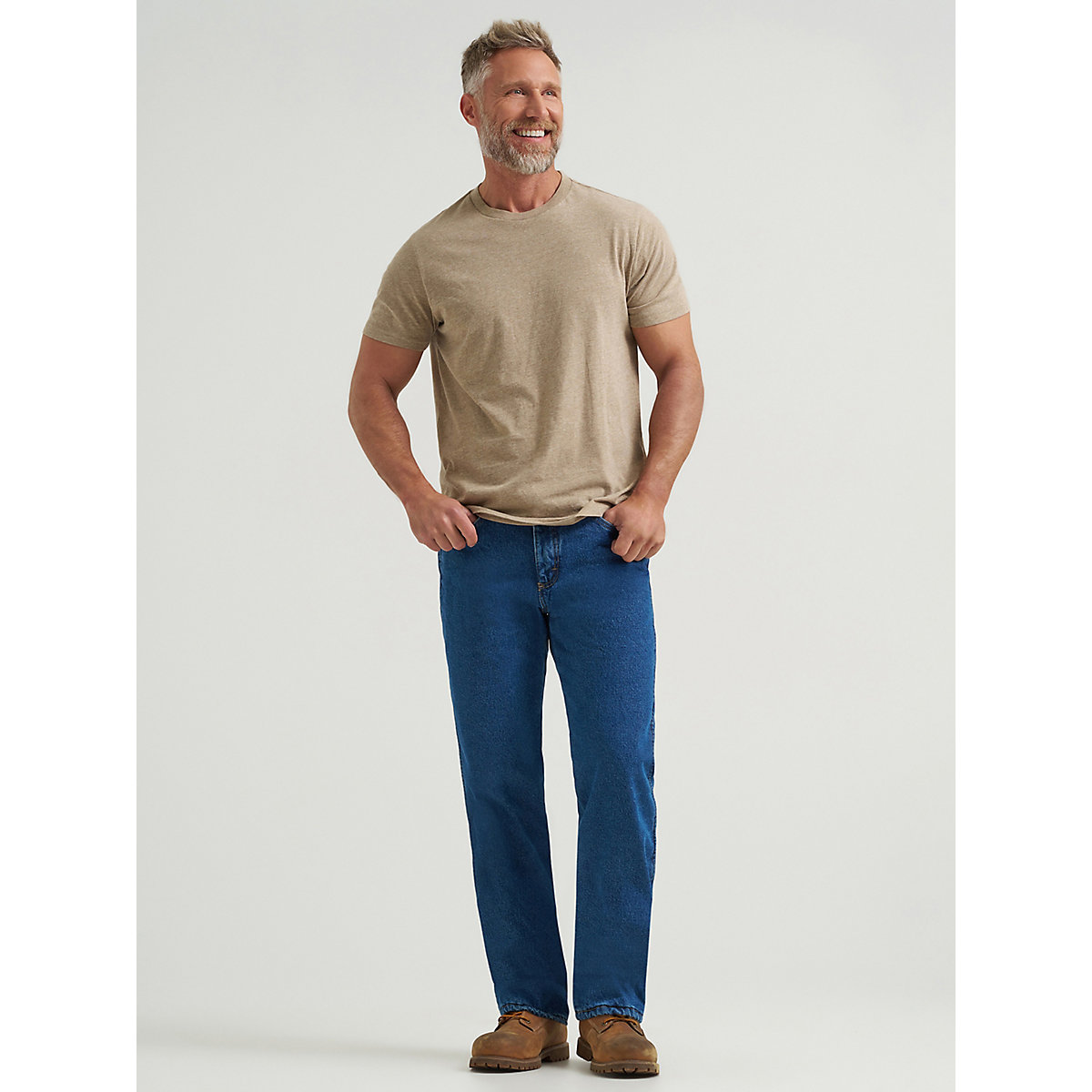 Rugged Wear® Fleece Lined Relaxed Fit Jean in Stonewash