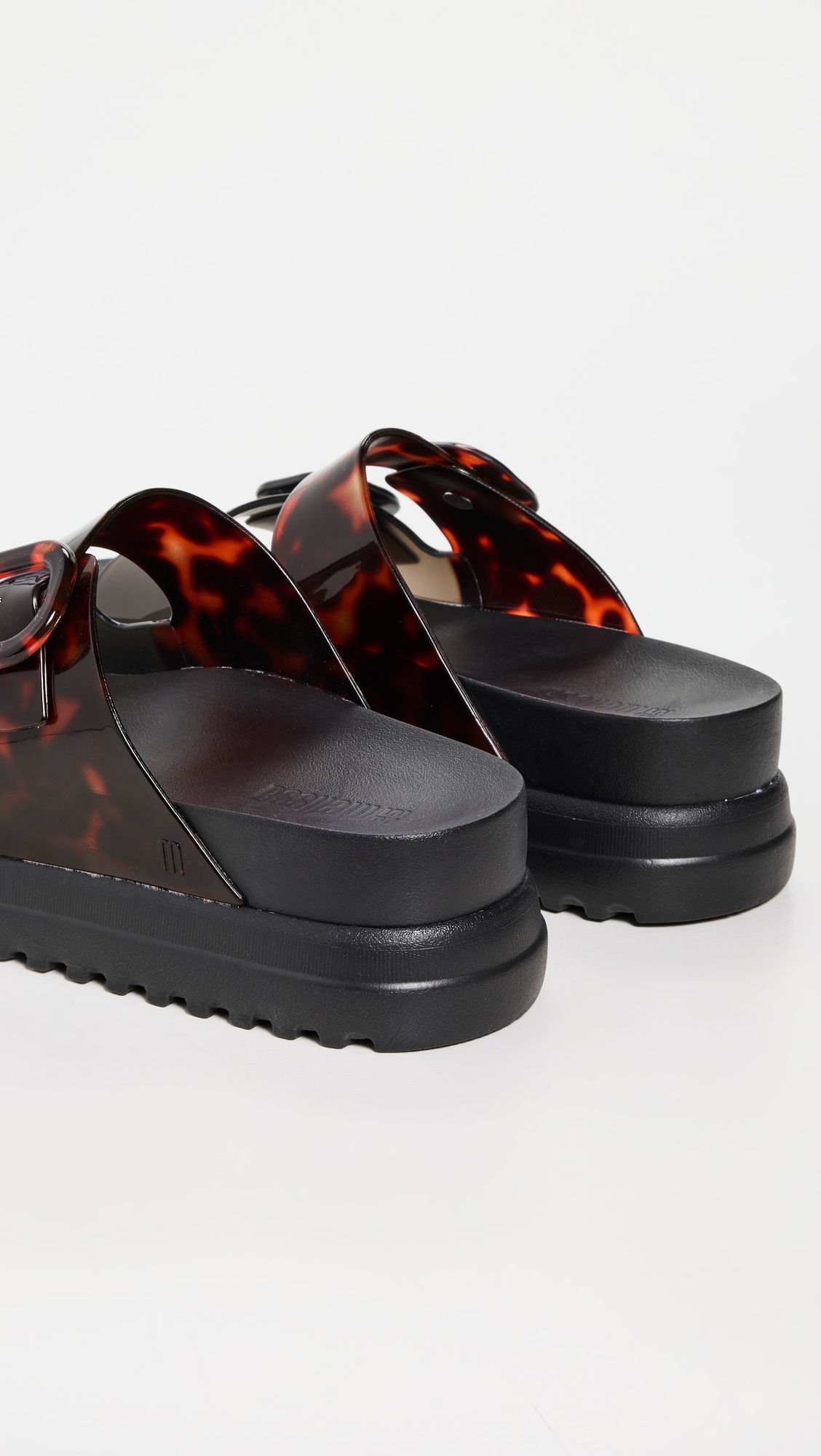 Cozy Platform Sandals Black/Tortoiseshell