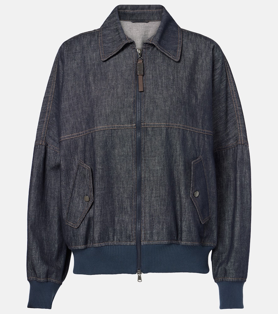 Denim bomber jacket