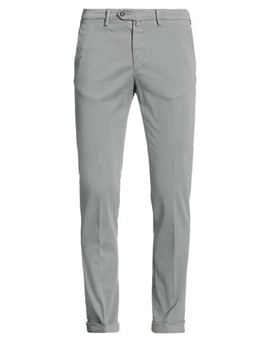 Man Pants Slate blue Size 32 Cotton, Elastane