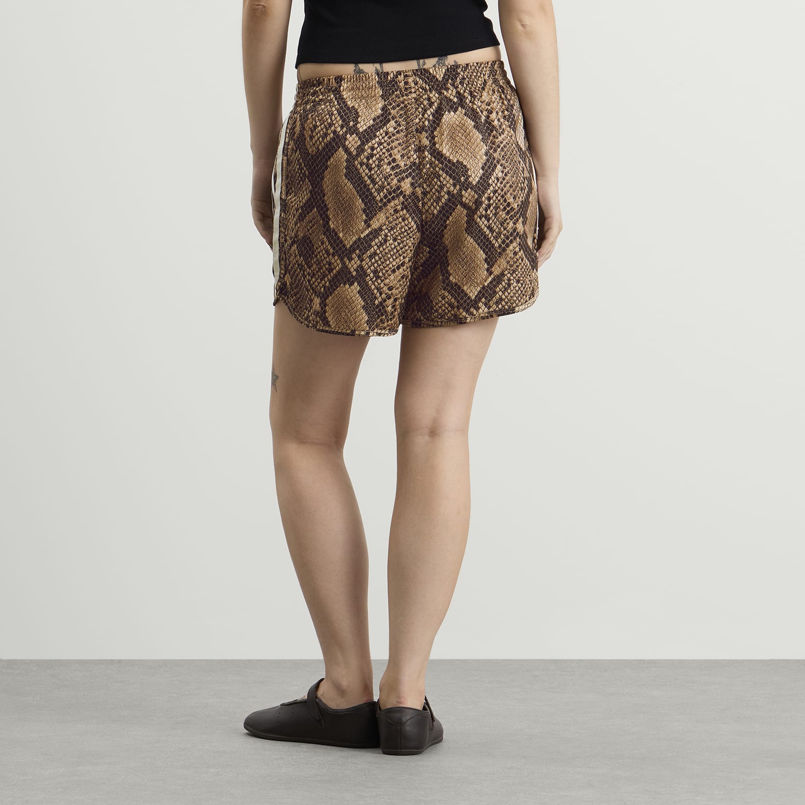 Women's Satin Shorts Linen/Magic Beige