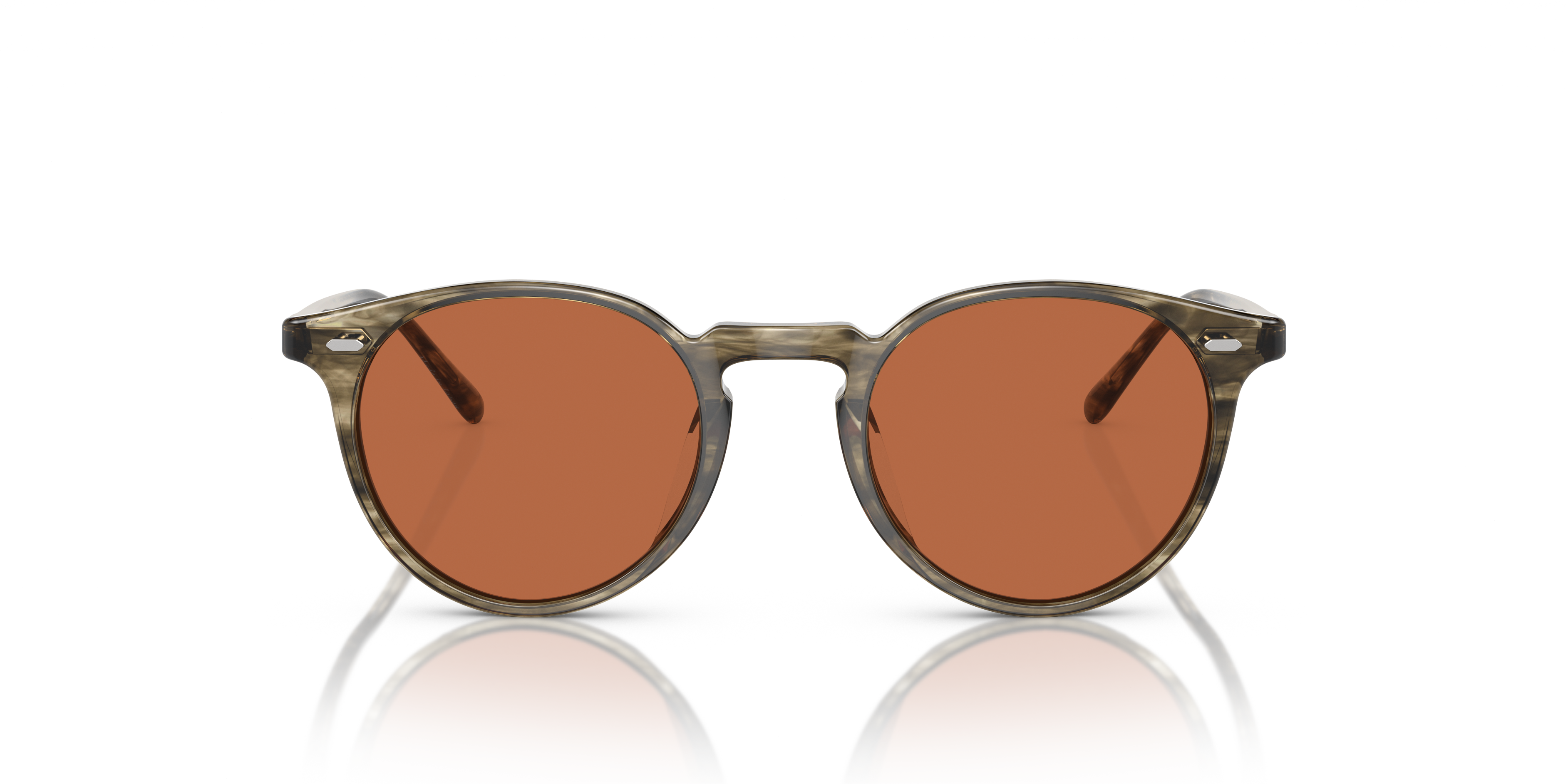 Oliver Peoples Uniseks Oliver Peoples OV5529SU N.02 SUN 173553 Zonnebrillen Acetaat Groente Bruin Pantos Normaa