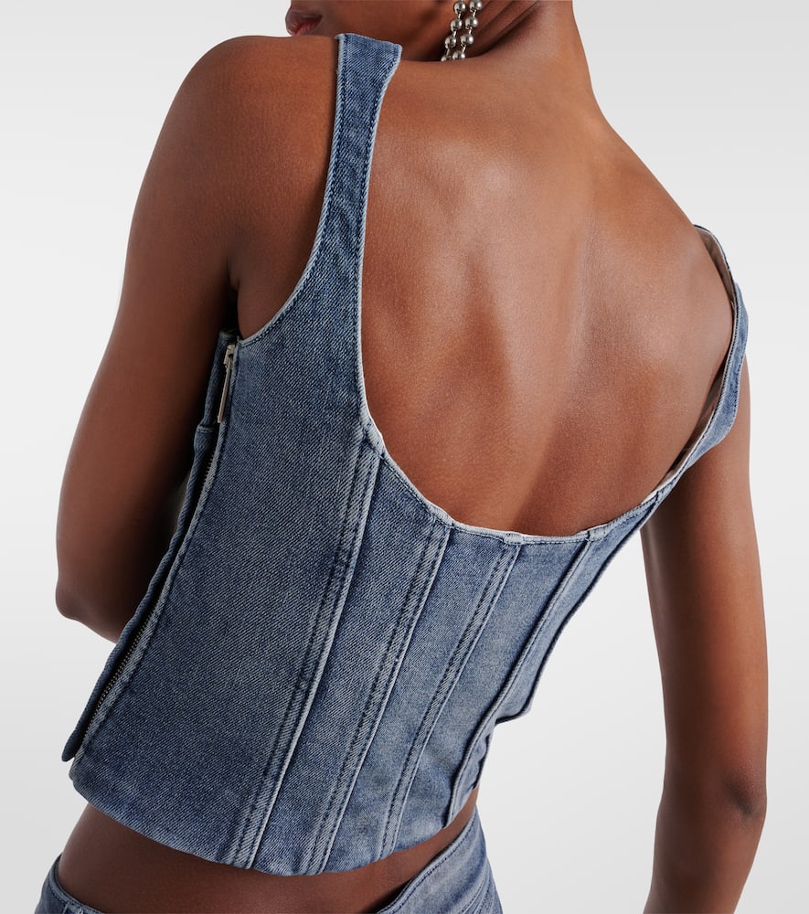 Denim bustier