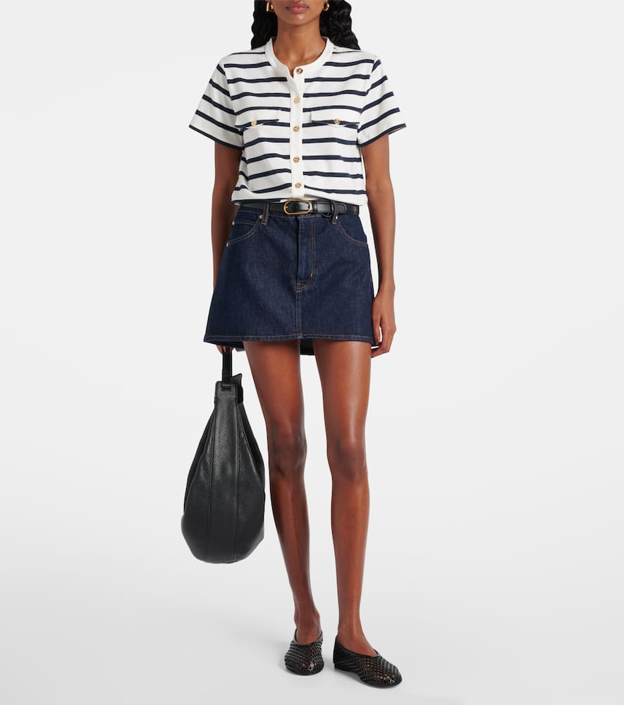 Denim miniskirt