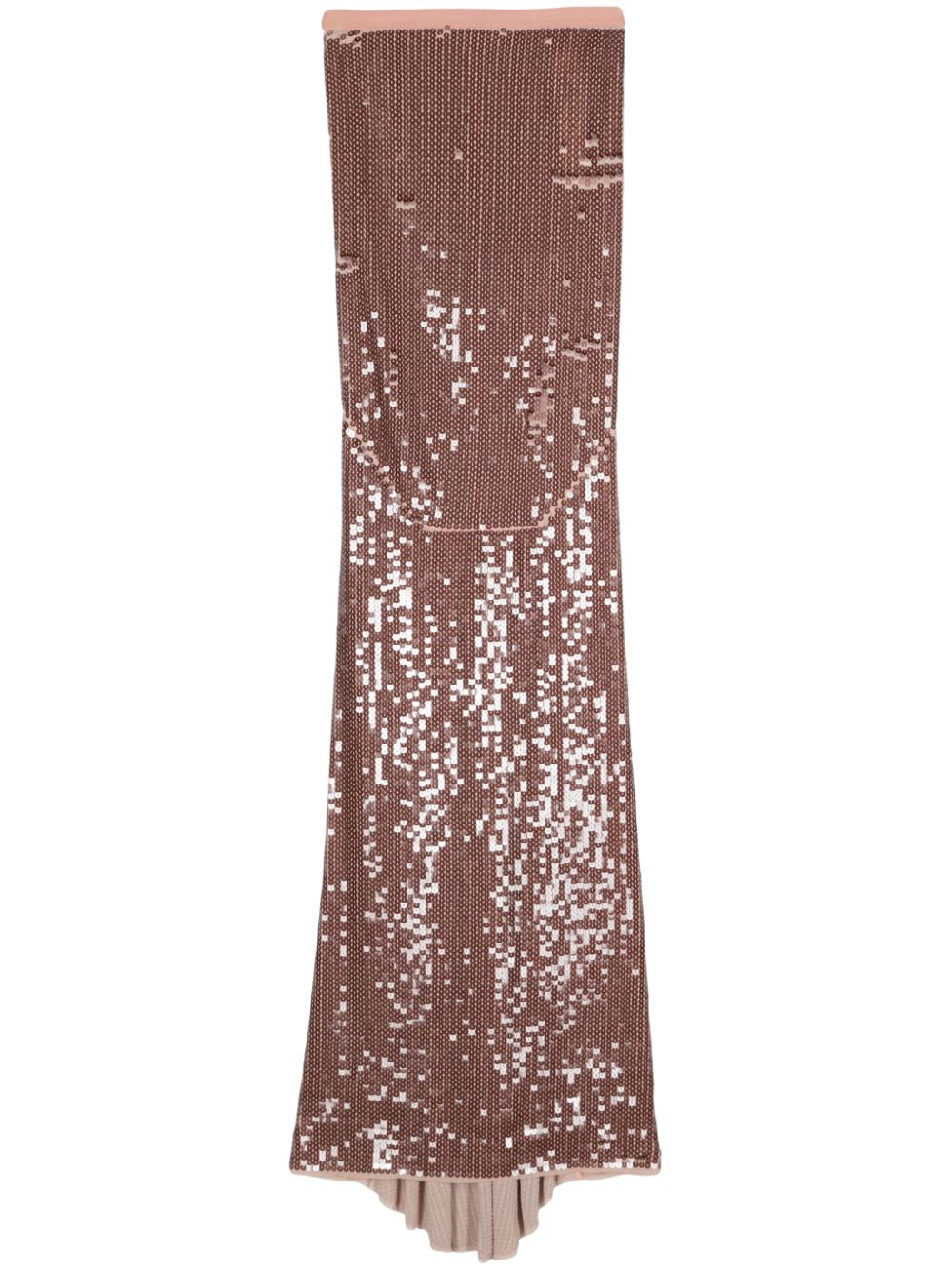 Sequin-design mermaid maxi skirt - Pink