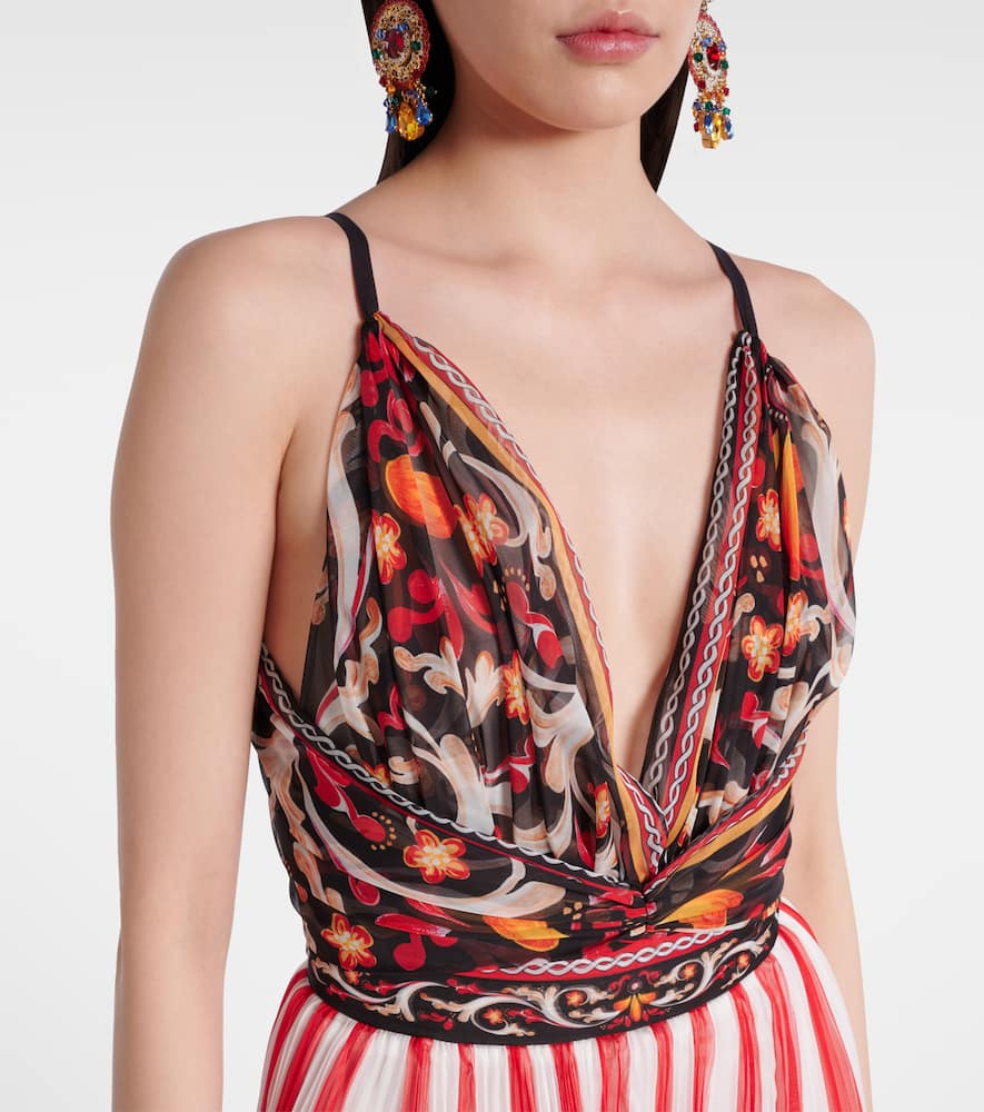 Printed maxi dress