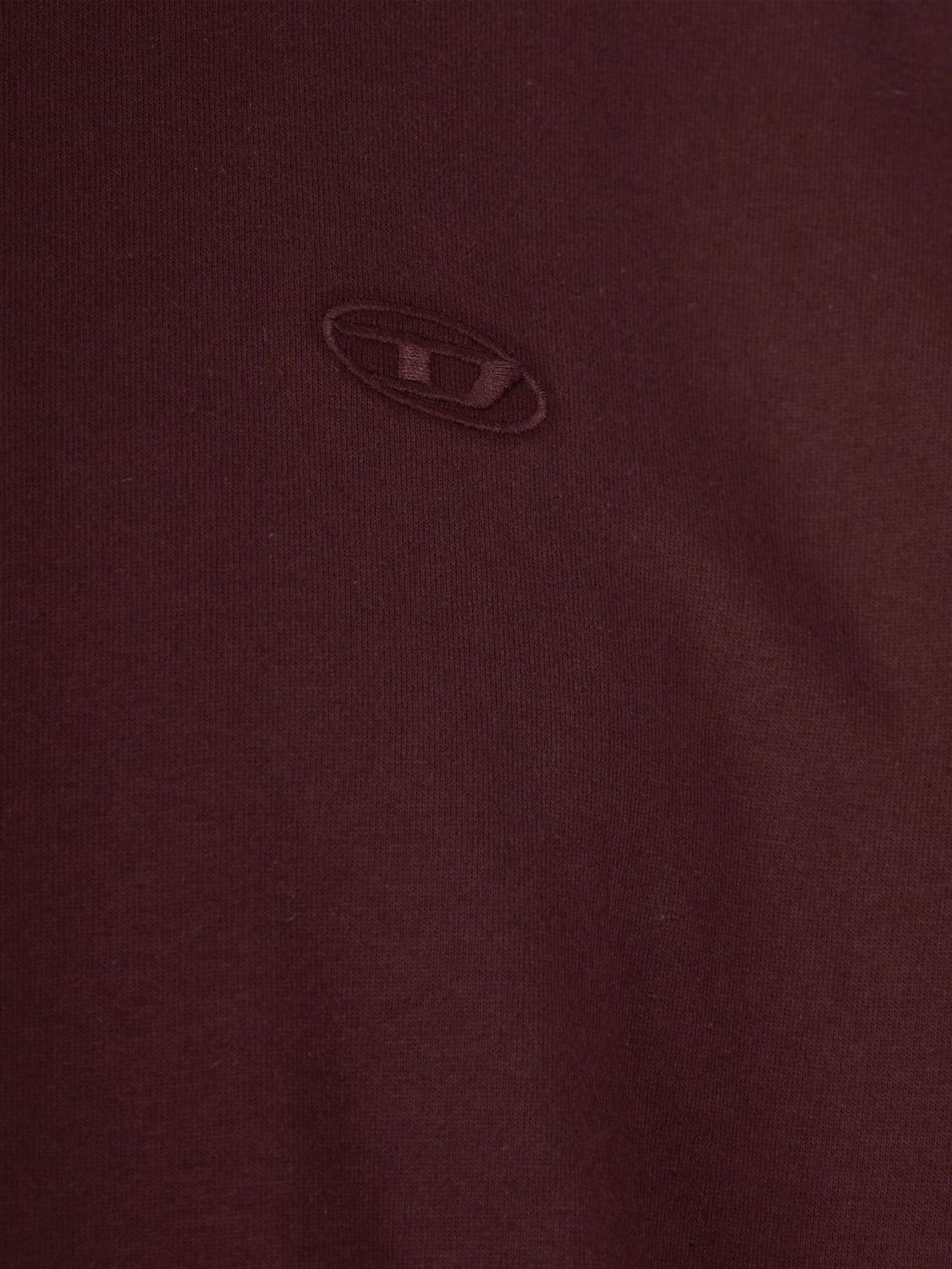 D-embroidery cotton T-Shirt - Green