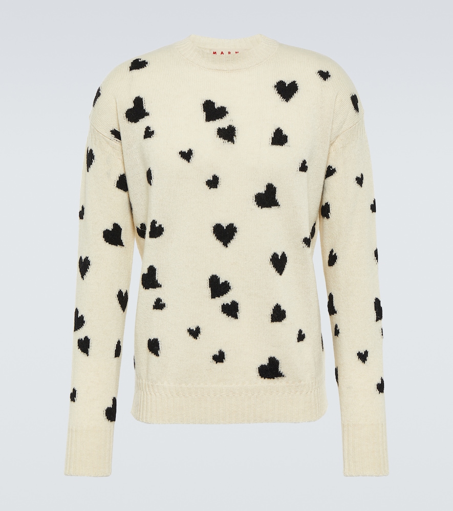 Jacquard wool sweater