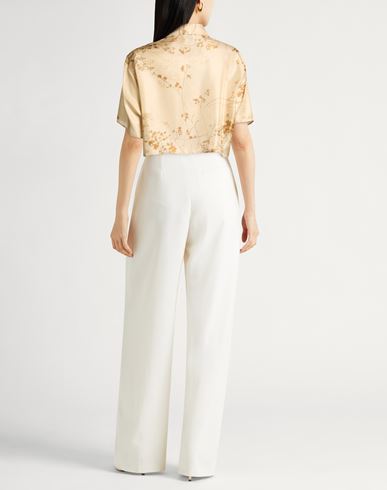 Woman Shirt Beige Size 4 Silk