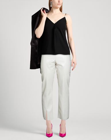 Woman Pants Ivory Size 6 Polyester, Polyurethane