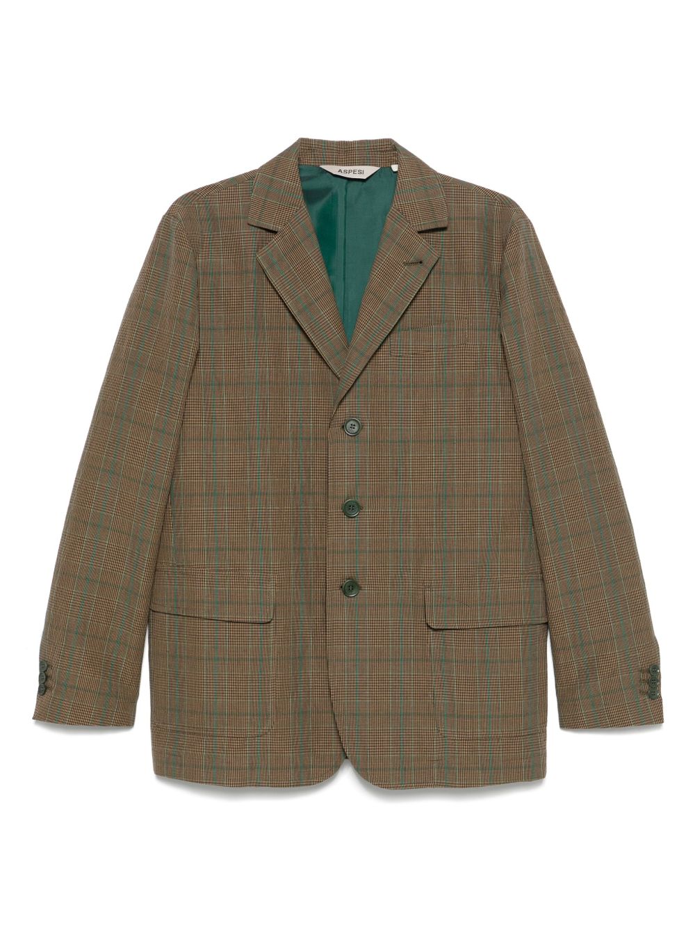 ASPESI plaid-check blazer - Brown