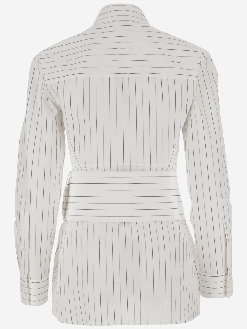 Cotton Shirt With Striped Pattern