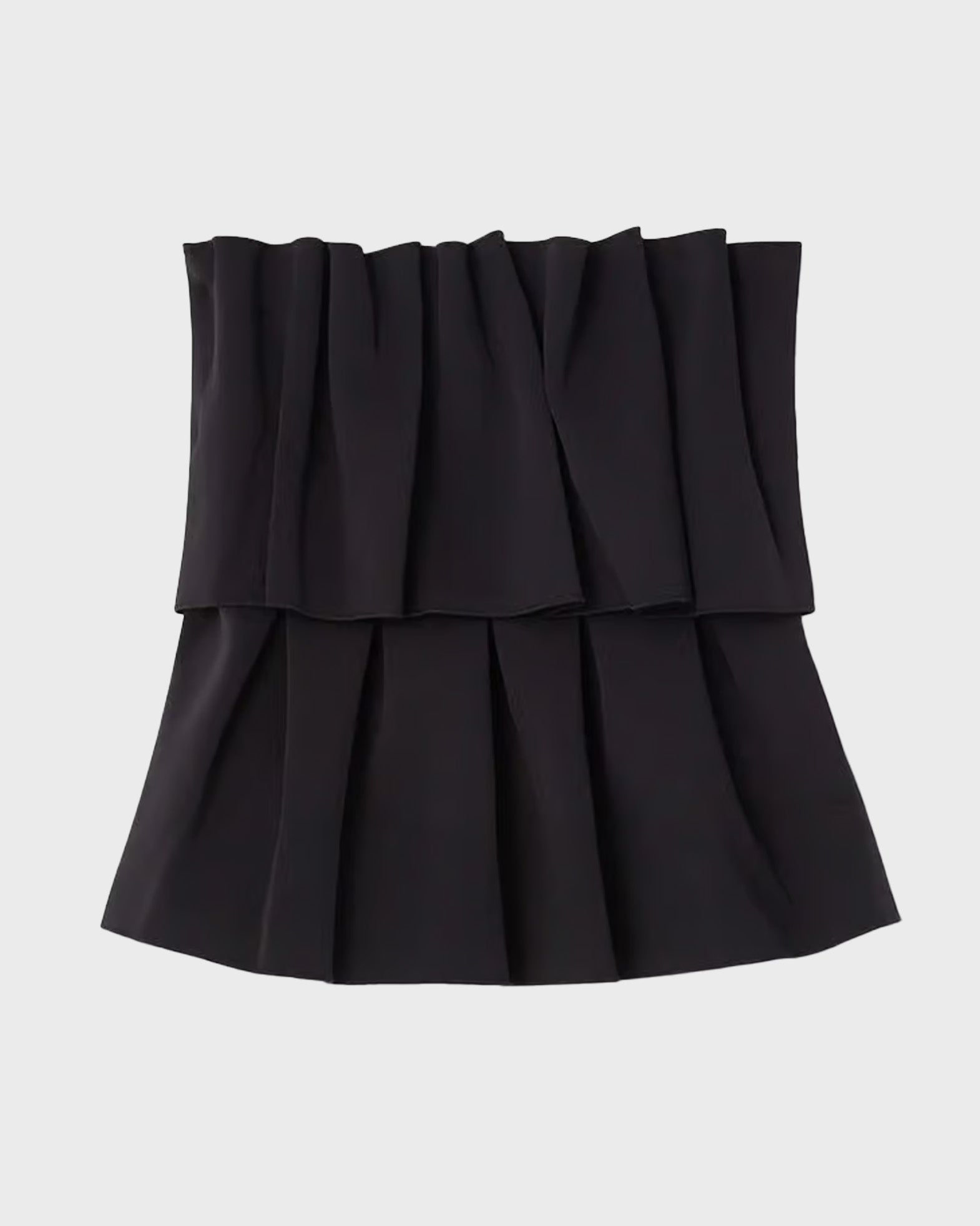 Dagmar Sculpted Tube Top Black