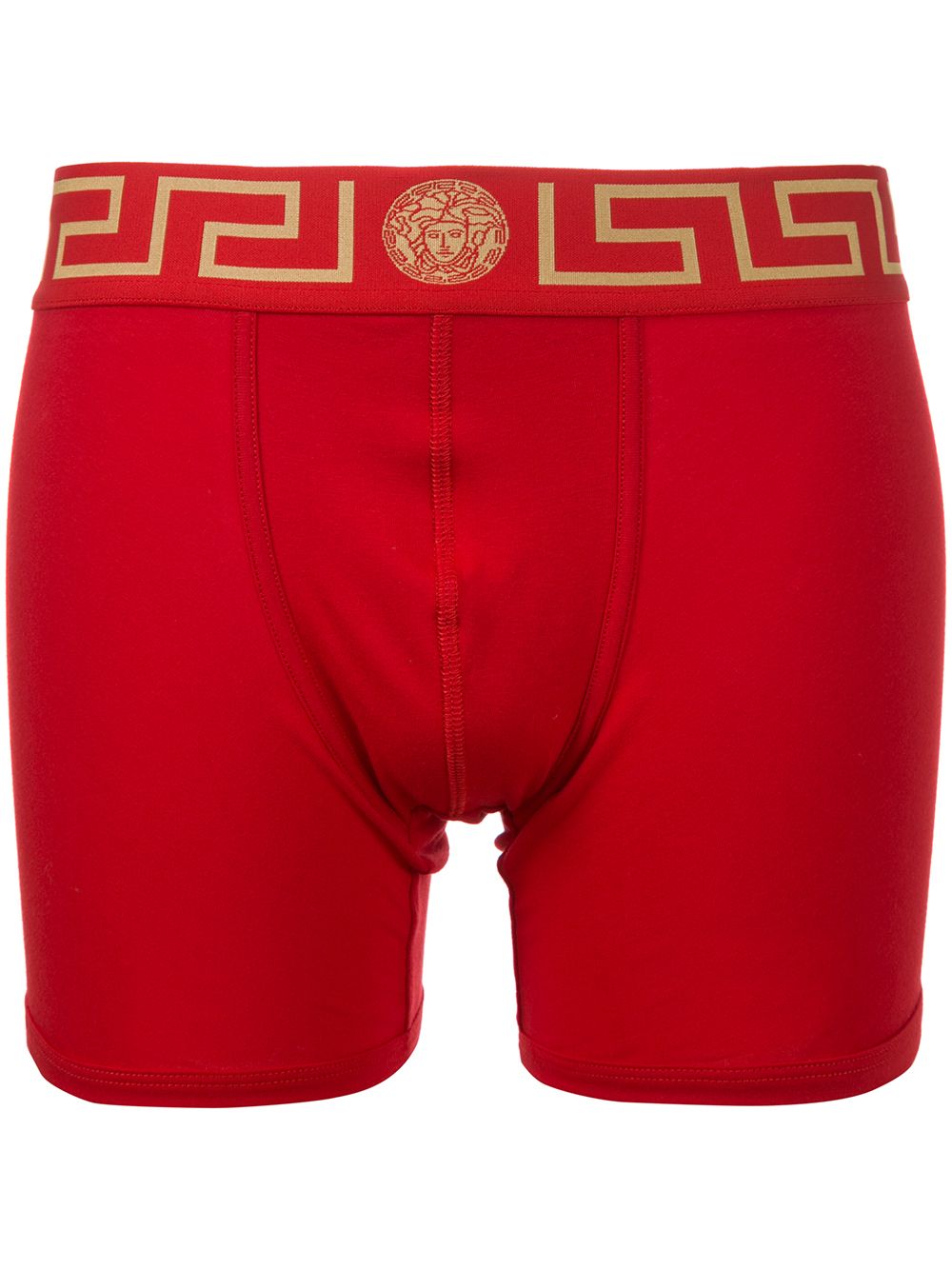 Greca-print boxer briefs - White