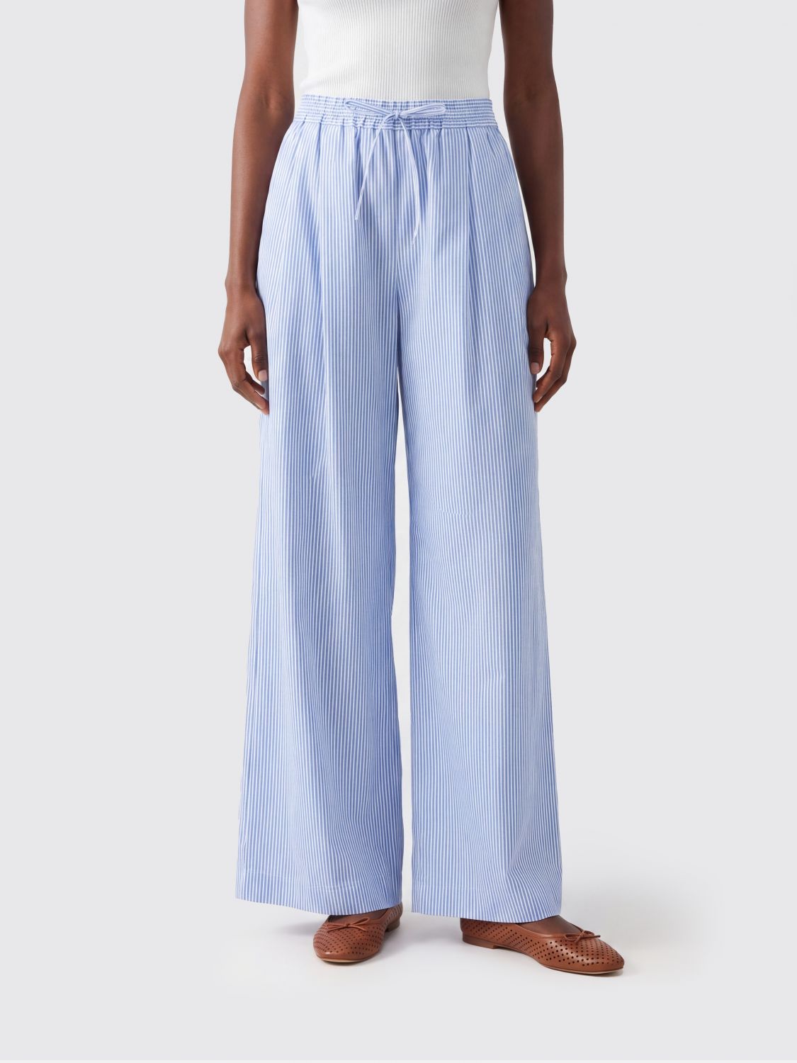 Pants Woman color Gnawed Blue