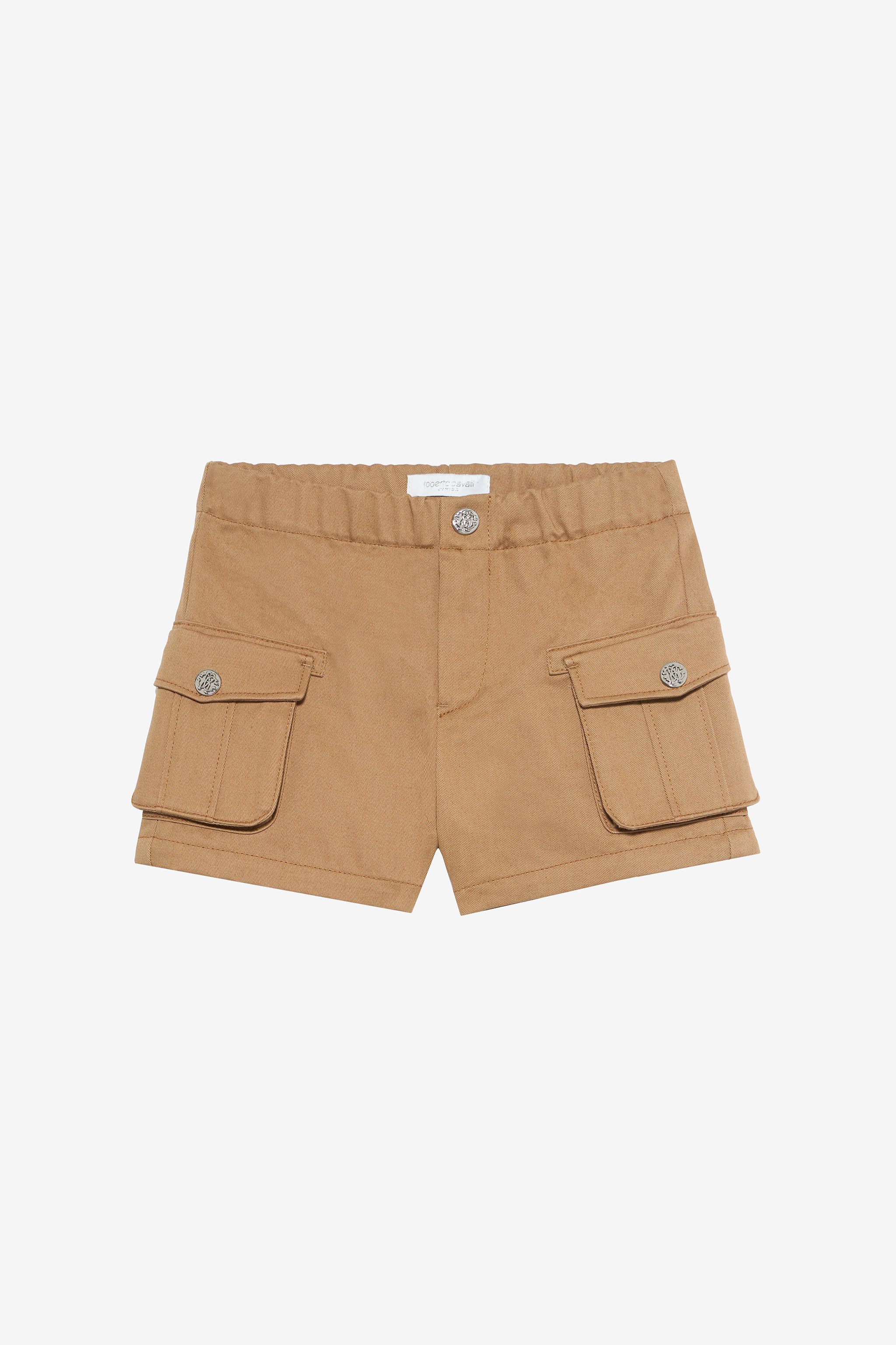 Hazelnut Cargo Shorts With Rc Monogram