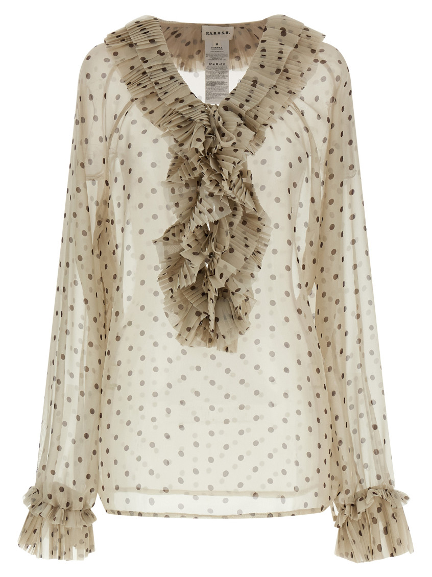 P. A.R. O.S. H. Pallina Shirt And Blouse Beige