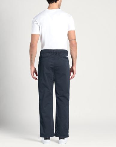 Man Pants Midnight blue Size 38 Cotton, Linen, Elastane