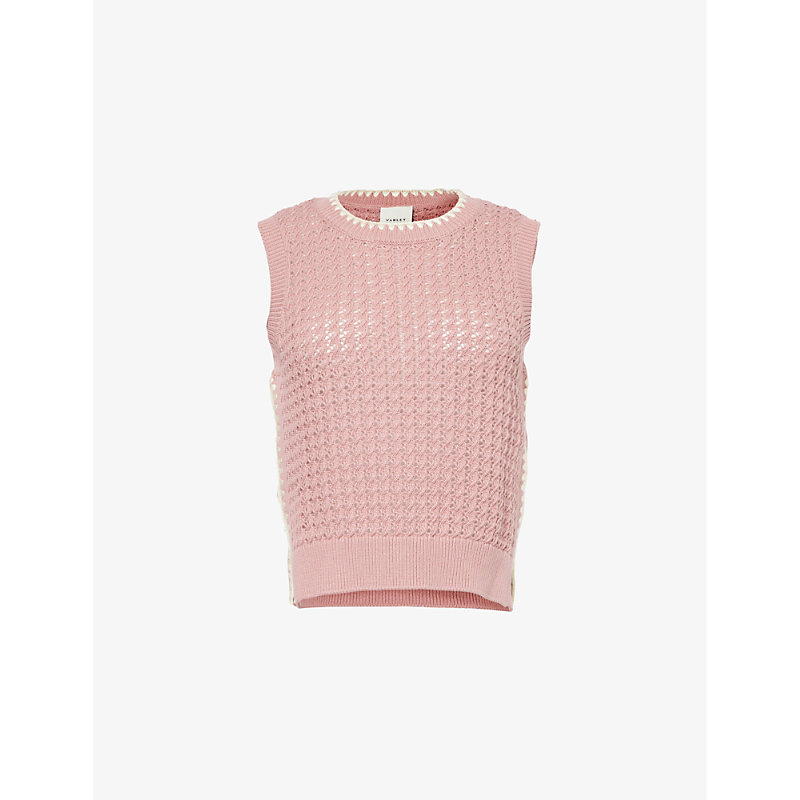 Womens Woodrose Delaney Cotton Knitted Vest M
